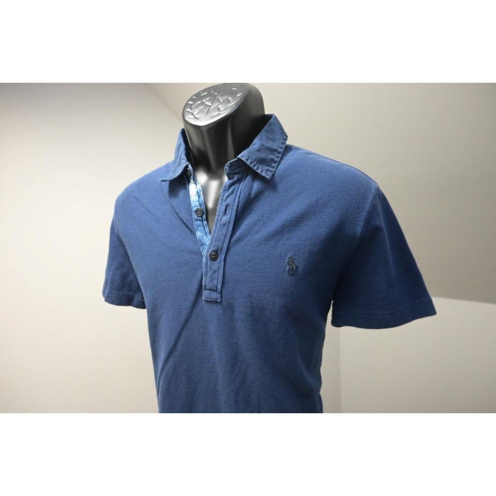Polo Ralph Lauren Golf Polo Custom Fit Dark Blue Short Sleeve Mens Sz Medium